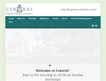 Tablet Screenshot of centralpresby.com
